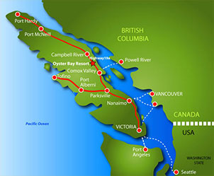 Oyster Bay Resorts Map